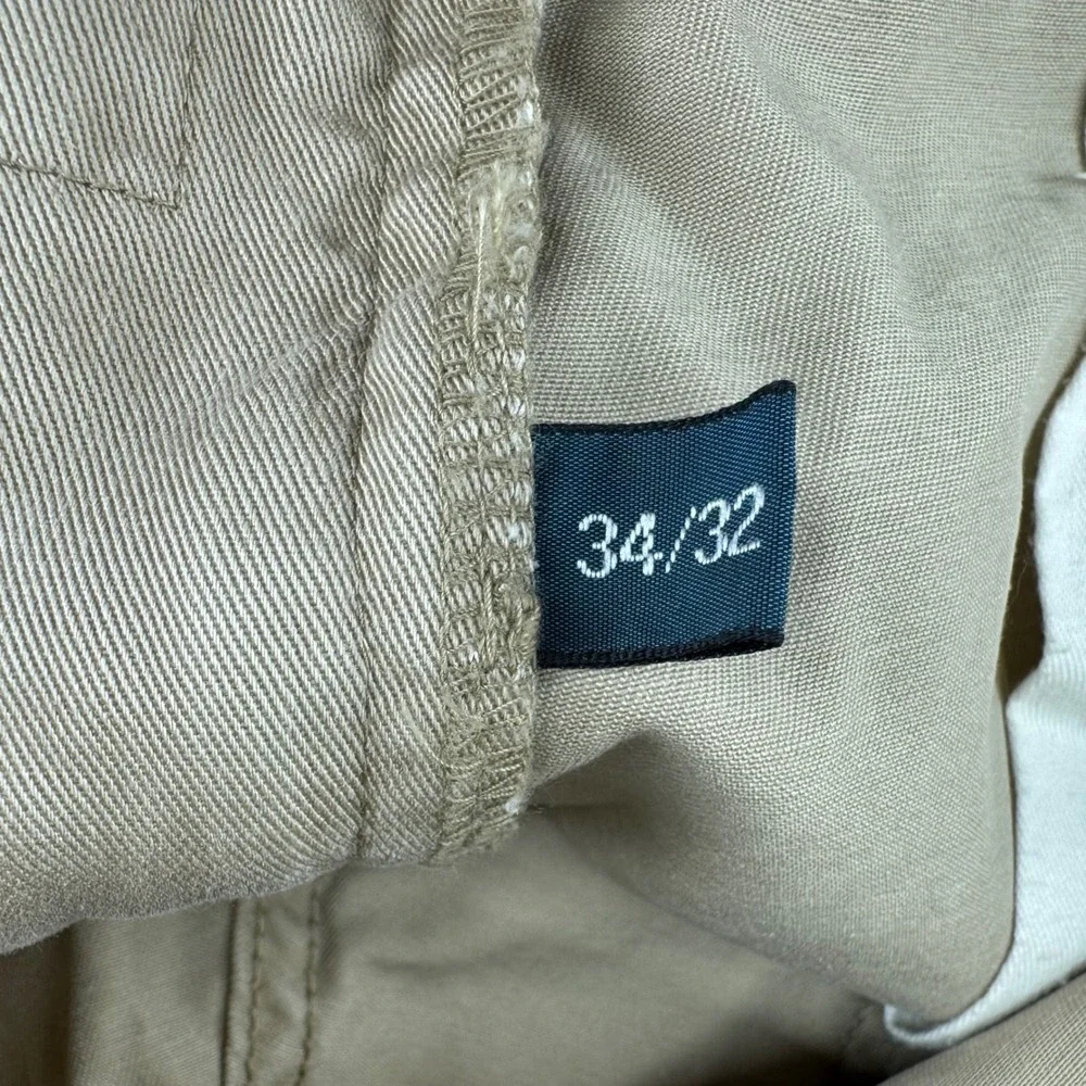 Polo Ralph Lauren Mens Tan Khaki Straight Leg Chino Pants 34x32 5-Pocket Cotton